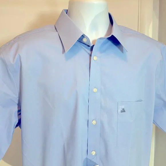 NWT Stafford Short Sleeve Shirt LG - Picture 5 of 10